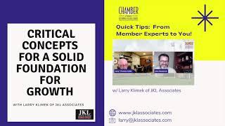 Critical Concepts for a Solid Foundation for Growth with JKL Associates - Kissimmee/Osceola Chamber