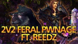 Mists of Pandaria 2v2 Pwnage ! Feral Druid/Hunter with Hotted89 & Reedz!