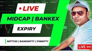  Live MIDCAP NIFTY Expiry | bankex expiry monday | 29 Jan