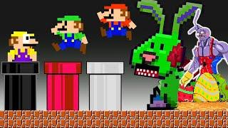 Mario And Friends Face Off Against Zombie Rabbits And The Ending | 8 Bit Cartoon Animation