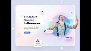 Day 18 Created with HTML & Tailwind CSS: Social Influencer Part 1 | Web Design Inspiration 