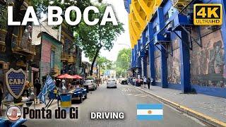 Un BARRIO DIFERENTE en BUENOS AIRES lleno de HISTORIA y COLOR [LA BOCA] #DRIVING Tour 2024 ARGENTINA