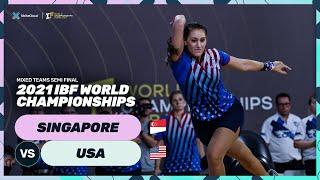 Singapore v USA Mixed Teams Semi Final | 2021 IBF World Championships