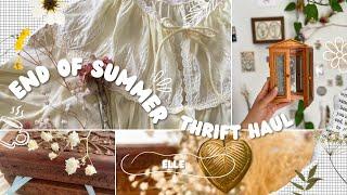 End of Summer Thrift Haul + yap (vintage dresses, thrifted jewelry, antique decor)