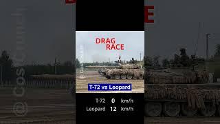 Tank Drag Race: T-72 vs Leopard. Fuel burn in Real Time.