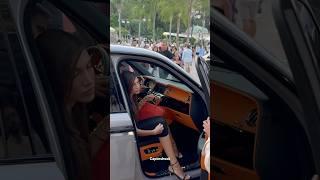 SEXY LADY ARRIVING IN ROLLS ROYCE CULLINAN MANSORY #monaco #supercars #shorts #viral #trending #fyp