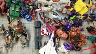 huge transformer haul beast wars g1 parts lot