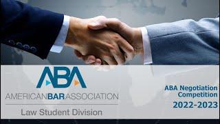 2023 ABA Negotiation Competition