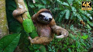 The Three Toed Sloths | Three Toed Sloths - Life in the Trees, Life on Land, Characteristics | 4K