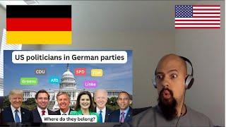 American Reacts To Which German political parties would US politicians belong to