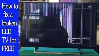 How to fix a broken LED TV for FREE and give it a second life | LED TV Repair