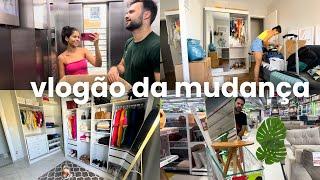 VLOGÃO: dia da mudança, primeiro dia na casa nova, organização, comprinhas de decoração