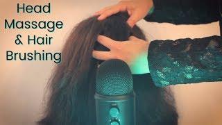 ASMR Relaxing Hair Brushing & Head Massage | Real Person | Stress Relief - No Talking