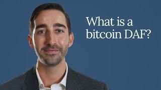 What is a bitcoin donor-advised fund?