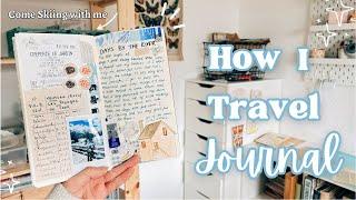 How To Travel Journal ️ Travel Journal With Me  Tips & Tricks