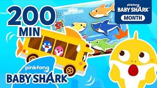Baby Shark Bus Goes Round and Round! | +Compilation | ALL Baby Shark Stories | Baby Shark Official