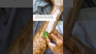 Easy Suntan Removal Tips | Clean Feet Dirt & Tanning | Fair Skin Pack #suntan #youtube #hack #shorts