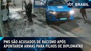 PMs apontam armas para filhos de diplomatas negros em Ipanema | SBT Brasil (05/07/24)