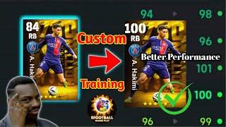 How To Train Free A. Hakimi In Efootball 2024 | Hakimi max level training in efootball #efootball
