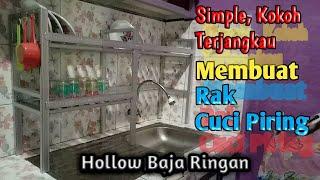 MEMBUAT RAK PIRING WASTAFEL HOLLOW BAJA RINGAN