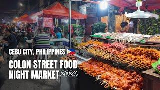  Colon Street Food Night Market | Walking Tour Cebu, Philippines | December 16, 2024