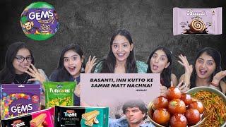 Complete the Movies Dialogue Food Challenge | Family Show | Food Challenge | Ding Dong Girls