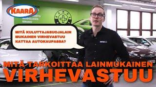 Mitä kattaa autokaupassa lainmukainen virhevastuu?