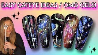  Holo Rainbow Cateye Galaxy Nails | Easy Nail Art | Magnetic Gel | Miss Jo's Nail Co | Summer