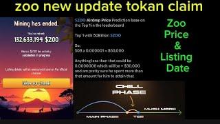 zoo new update| zoo airdrop new update| zoo listing date|  zoo airdrop price| zoo airdrop listing