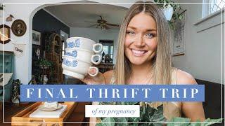 Thrift With Me | Final Thrift Haul of my Pregnancy + Baby Ivy Arrives!