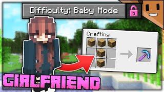 My GIRLFRIEND Beat Minecraft in "BABY MODE" Difficulty (ex girlfriend now)