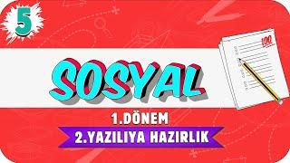 5.Sınıf Sosyal 1.Dönem 2.Yazılıya Hazırlık | 2021 