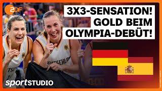 Deutsche 3x3-Basketballerinnen gewinnen Olympia-Gold | Olympia Paris 2024 | sportstudio