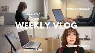 Weekly Vlog | Uni Alltag, Zukunftsangst, Master-Pläne und Daily Struggles | Psychologiestudium