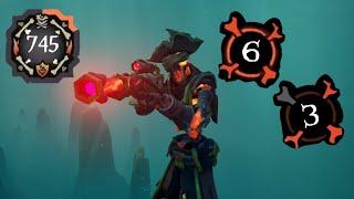 Back to the slow solo hourglass grind to golden skeleton (745-1000) | Sea Of Thieves