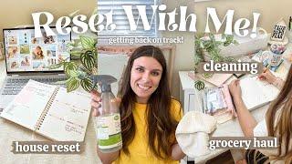 RESET VLOG: cleaning, grocery haul, weekly meal planning + getting back into a routine!