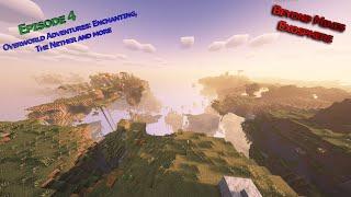 Ep 4 Overworld Adventures: Enchanting, The Nether and more. | Minecraft Beyond Mines: Exosphere