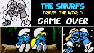 Evolution of The Smurfs Travel The World GAME OVER Screens