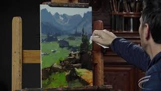 Painting Landscapes w/ Dave Santillanes (High Speed View)