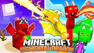 I Survived 100 Days as an ELEMENTAL DRAGON in HARDCORE Minecraft!