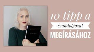 10 tipp a szakdolgozat megírásához! | Bakai Boglárka