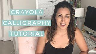 How To Do Calligraphy With Crayola Markers | The Happy Ever Crafter