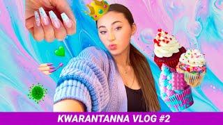 KWARANTANNA VLOG #2 - robię paznokcie, muffiny, maseczkę | Lena Moonlight