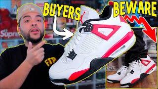 Please BEWARE! Jordan 4 Red Cement REVIEW + ON FEET 2023 Vs. Fire Red 4s