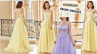 Homrain Elegant Lavender A-line Prom Dress