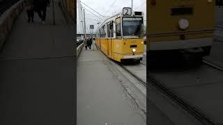 Budapest tram 2-es villamos - 1450 Ganz csuklos  #budapest #villamos #tram #shorts