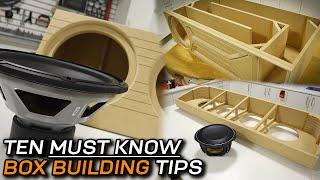 GET BETTER BASS! 10 Subwoofer Box Building Tips