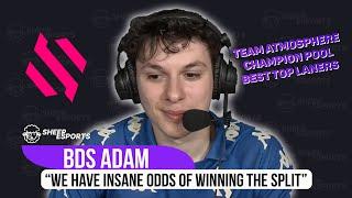 BDS Adam: Team Atmosphere; Champion Pool; Best Top Laners and more