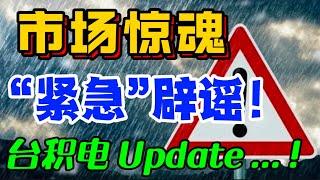 市场惊魂“紧急”辟谣！台积电 Update ... !