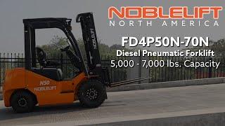 FD4P50N-70N Diesel Pneumatic Forklifts from Noblelift